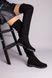 Демісезонні чорні замшеві чоботи-панчохи 36 (23,5 см)