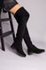 Демісезонні чорні замшеві чоботи-панчохи 36 (23,5 см)