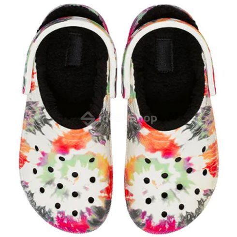 Кроксы Classic Lined Tie Dye Multi/Black, размер 36