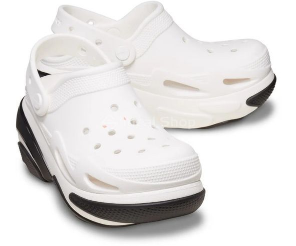 Кроксы Bubble Crush Clog White, размер 35