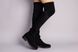 Зимові чорні замшеві чорні чоботи-панчохи 36 (23,5 см)