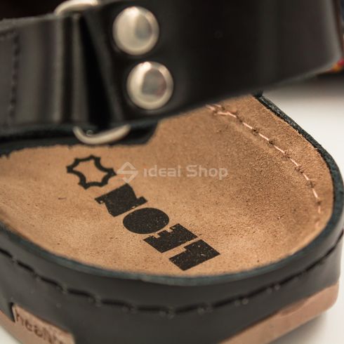 Фото Мужские сандалии сабо кожаные Leon 701M 701M-black 13