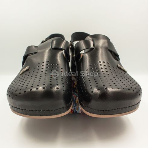 Фото Мужские сандалии сабо кожаные Leon 701M 701M-black 6