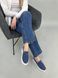 Лофери жіночі замшеві кольору джинс 36 (23,5 см)