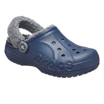 Кроксы Baya Lined Fuzz Strap Navy/Grey, размер 36