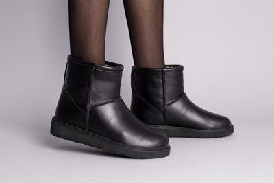 Czarne skórzane damskie buty ugg 36 (23,5 cm)