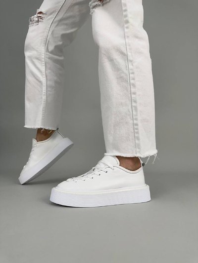 Sneakersy damskie skórzane białe 36 (23,5 cm)