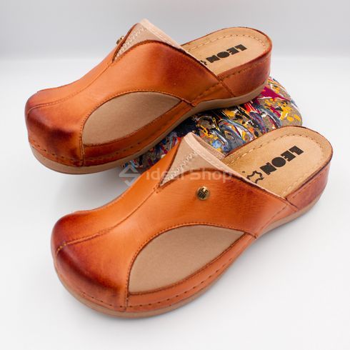 Фото Жіночі шкіряні сабо Leon Aria I, 912, коричневі 912-brown-37 8