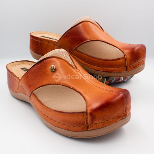 Фото Жіночі шкіряні сабо Leon Aria I, 912, коричневі 912-brown-37 3