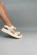 Skórzane sandały damskie w kolorze mlecznym na mlecznej podeszwie 36 (23 cm)