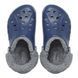 Крокси Baya Lined Fuzz Strap Navy/Grey, розмір 36