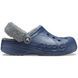 Крокси Baya Lined Fuzz Strap Navy/Grey, розмір 36