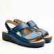 Damskie sandały skórzane Leon Nora III, rozmiar 37, blue