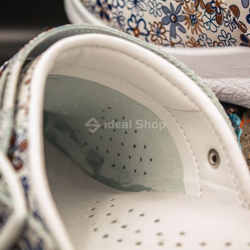 Фото Жіночі шкіряні сабо Adaco 812sr blue flowers 36р 812sr-blue flowers-36 14