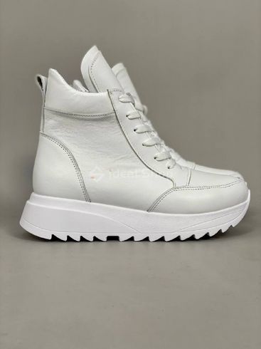 Кросівки жіночі шкіряні білі зимові 36 (23,5 см)