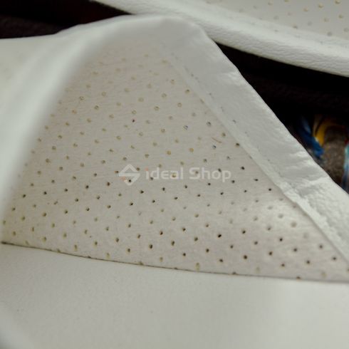 Мужские закрытые тапочки БЕЛСТА из белой перфорированной эко кожи, размер 44