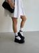 Skórzane buty damskie czarne na masywnej podeszwie 35 (23,5 cm)