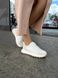 Кросівки жіночі шкіряні білі зі вставками сірої замші 36 (23 см)