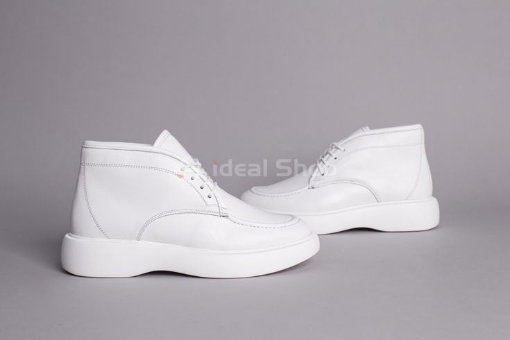Фото Ботинки женские кожаные белые демисезонные 5733д/41 7