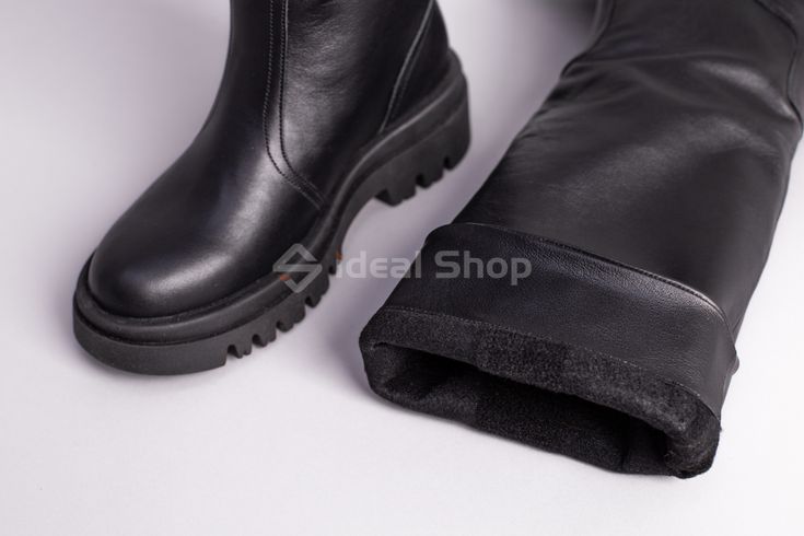 Фото Сапоги женские кожаные черные демисезонные 7007д/41 10