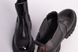 Skórzane botki damskie czarne na czarnej podeszwie 35 (23 cm)