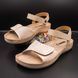 Сандалі жіночі шкіряні Leon Xenia II, 965 розмір 36, золотистий блиск