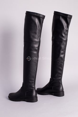 Фото Сапоги-чулки женские кожаные черные зимние 6705-1е/36 9
