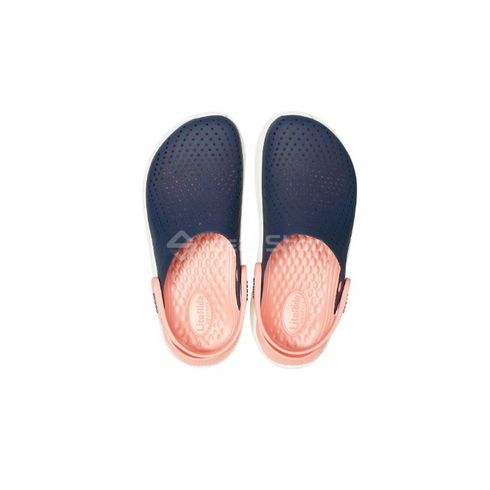 Сабо Крокси Crocs LiteRide™ Clog Navy/Melon (рожевий-синій), розмір 37