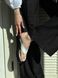 Шльопанці жіночі шкіряні білі на чорній підошві 37 (23 см)