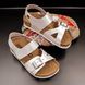 Детские кожаные сандалии, Leon 4806, размер 22, жемчуг
