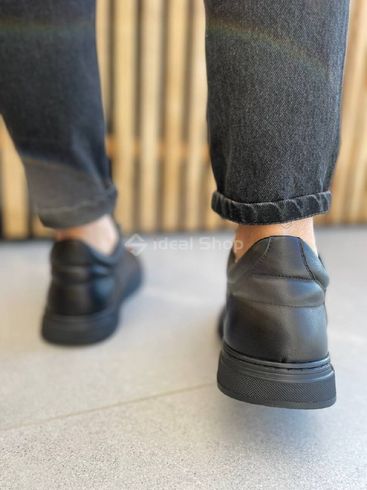 Фото Ботинки мужские кожаные черные зимние 7202з/41 4