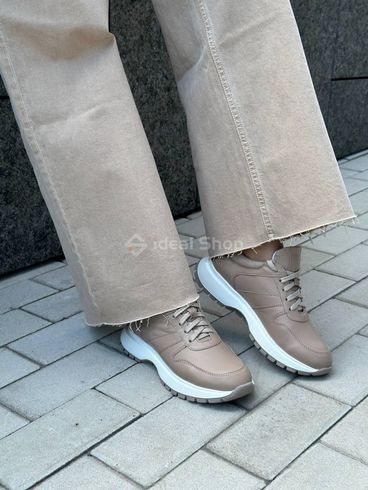 Sneakersy damskie skórzane beżowe 36 (23,5 cm)