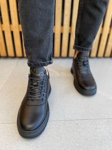 Фото Ботинки мужские кожаные черные зимние 7202з/41 5