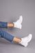 Черевики жіночі шкіряні білі на шнурках на товстій підошві зимові 36 (23,5 см)