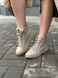 Skórzane beżowe buty damskie z niską cholewką na cały sezon 36 (23,5 cm)
