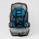 Fotelik samochodowy 25700 - GB (4) „JOY”, kolor - niebiesko-szary, uniwersalny, z podwyższeniem, grupa 1/2/3, waga dziecka od 9-36 kg, w torbie
