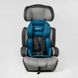 Fotelik samochodowy 25700 - GB (4) „JOY”, kolor - niebiesko-szary, uniwersalny, z podwyższeniem, grupa 1/2/3, waga dziecka od 9-36 kg, w torbie