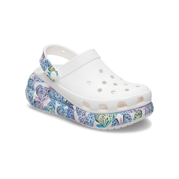 Крокси Crush Platform White/Butterfly (Білі/Прінт), розмір 36