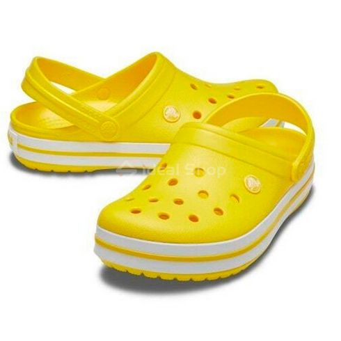 Кроксы Crocs Crocband Clog Lemon/White, размер 37