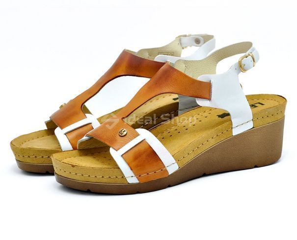 Фото Женские босоножки, Leon 1010, коричневые 1010-brown 2