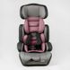 Fotelik samochodowy 36800 - VL (4) „JOY”, kolor - szaro-różowy, uniwersalny, z podwyższeniem, grupa 1/2/3, waga dziecka od 9-36 kg, w torbie
