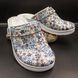 Женские кожаные сабо Adaco 812sr blue flowers 41р