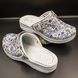 Женские кожаные сабо Adaco 812sr blue flowers 41р