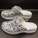 Женские кожаные сабо Adaco 812sr blue flowers 41р