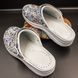 Женские кожаные сабо Adaco 812sr blue flowers 41р