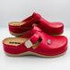 Женские тапочки сабо кожаные Leon Lana, 900, размер 36, красные