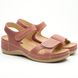 Skórzane sandały damskie Leon Beti 935, rozmiar 36, różowe