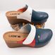 Женские тапочки сабо кожаные Leon Paris II 1001, размер 39, разноцветные