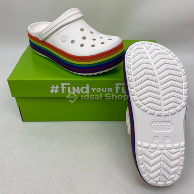 Кроксы Crocband Platform Rainbow, размер 36