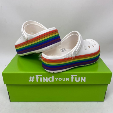 Кроксы Crocband Platform Rainbow, размер 36